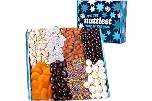 Nuts.com Winter Wonderland Gift Box – Festive Holiday Snack Box with Gourmet Nuts and Dried Fruits Mix Assortment for and Holiday Gifts – Package Includes Mixed Nuts, Dried Fruits & Chocolate Treats