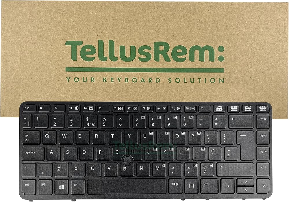 TellusRem UK Backlit Keyboard for HP 840 G1 G2 850 G1 G2