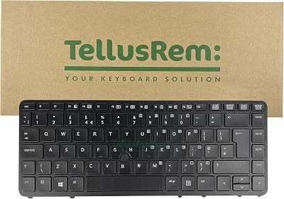 TellusRem UK Backlit Keyboard for HP 840 G1 G2 850 G1 G2