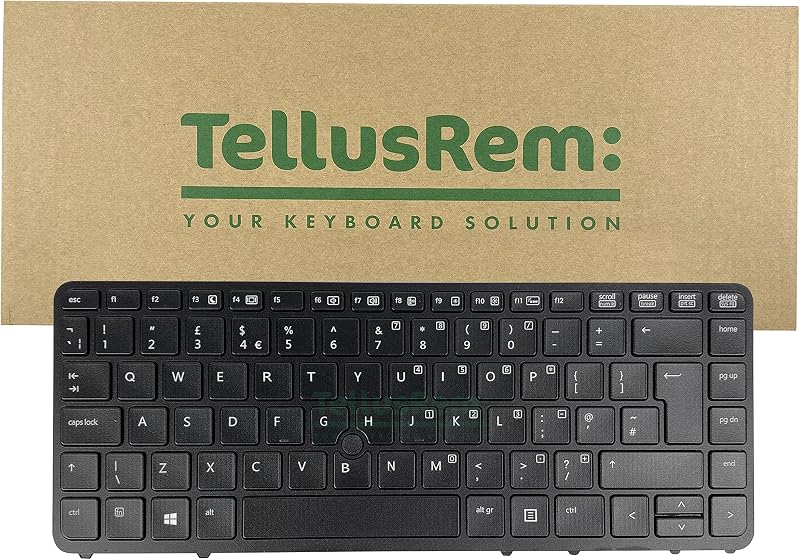 TellusRem UK Backlit Keyboard for HP 840 G1 G2 850 G1 G2