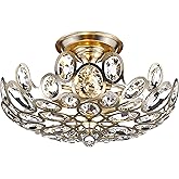 Crystorama Sterling 3 Light Distressed Twilight Semi Flush Mount