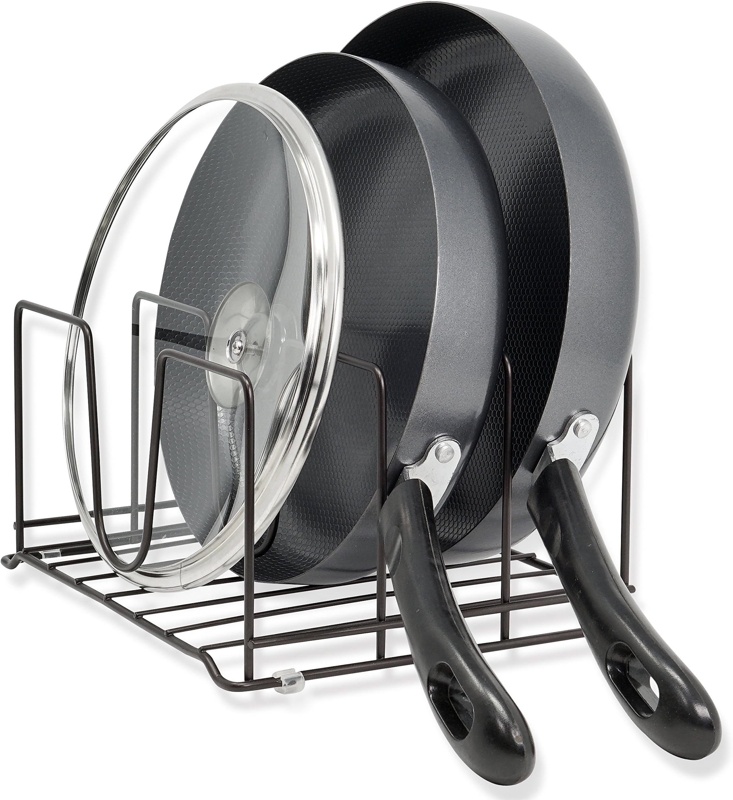 CAXXA Pot Lid, Chopping Board and Cookware Bakeware Holder, Bronze
