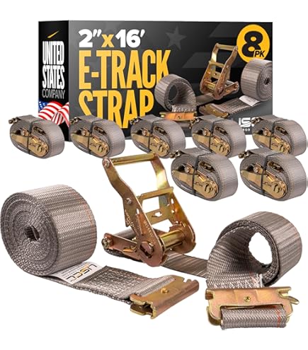 Amazon.com: US Cargo Control E-Track Ratchet Straps (8-Pack