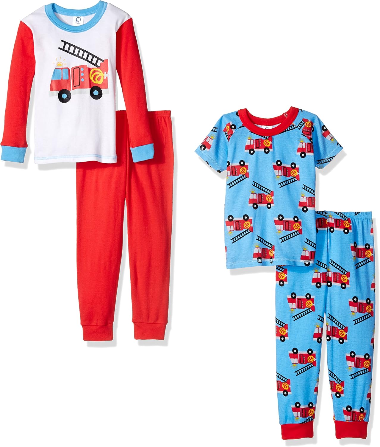 Amazon Com Gerber Baby And Little Boys 4 Piece Cotton Pajama Set Clothing