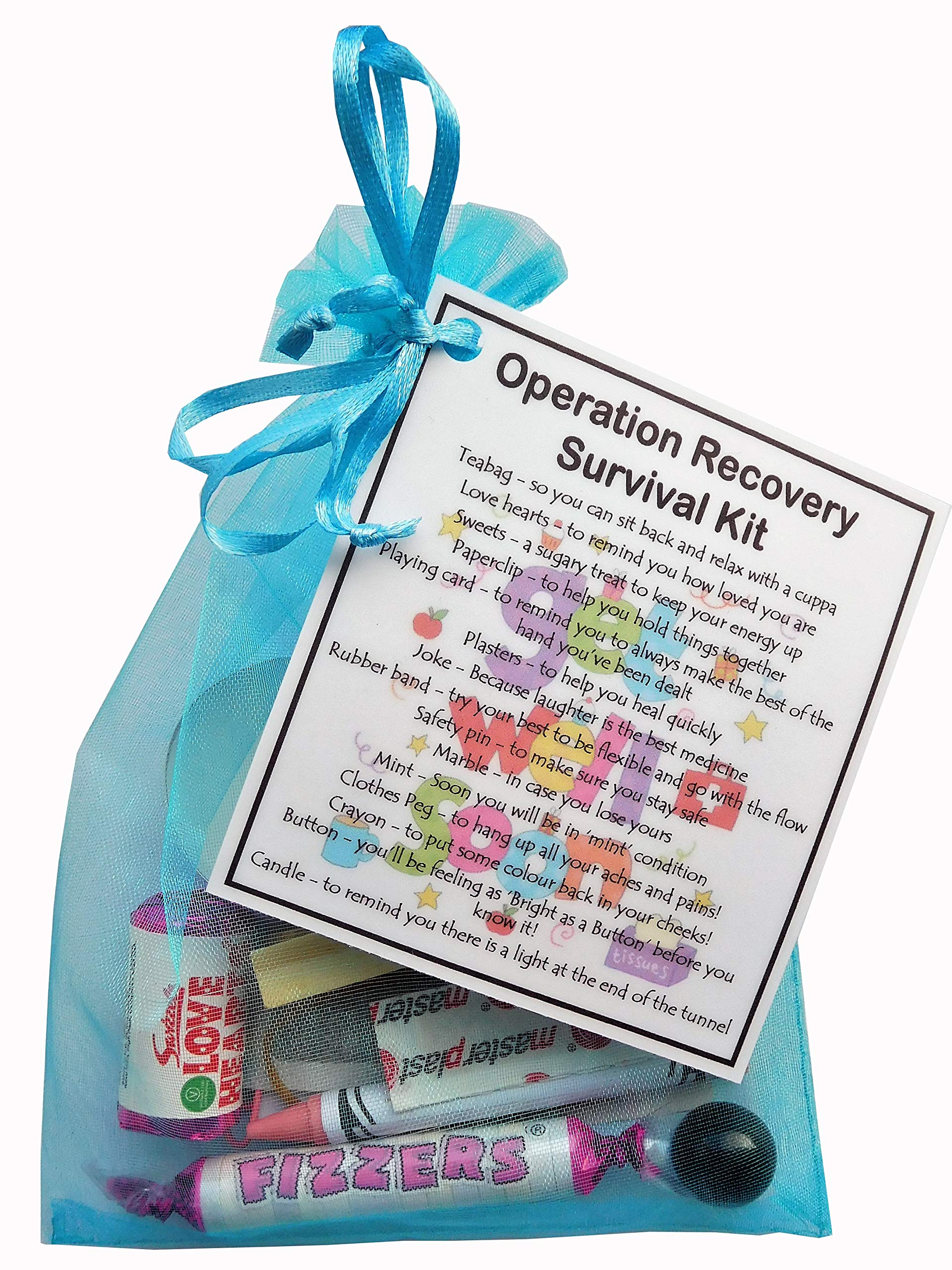 SMILE GIFTS UK Operation Recovery Survival Kit (Fun Get well soon gift for recovering from an operation)