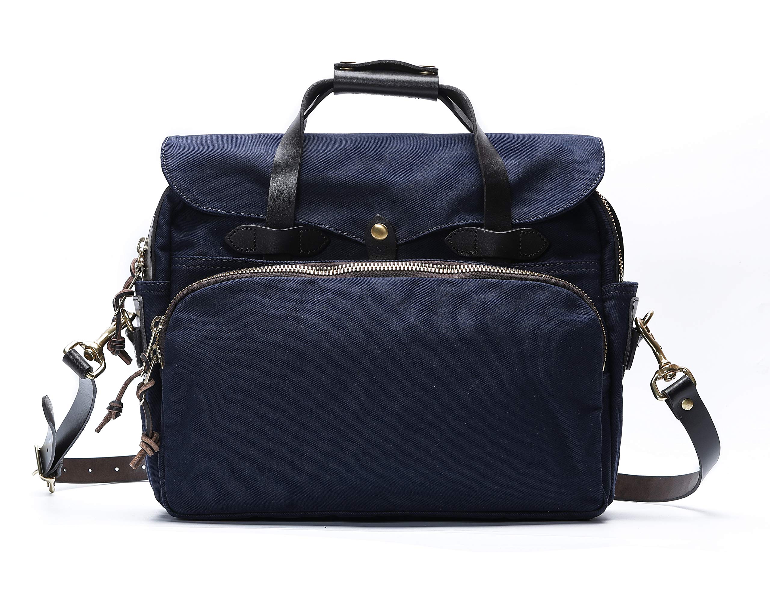 Rugged Twill Padded Computer Bag (Navy Blue)