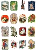 Decoupage-Papier »Weihnachten« – 12 Blatt A4/20x30 Cm, Vintage-Design, Für Serviettentechnik