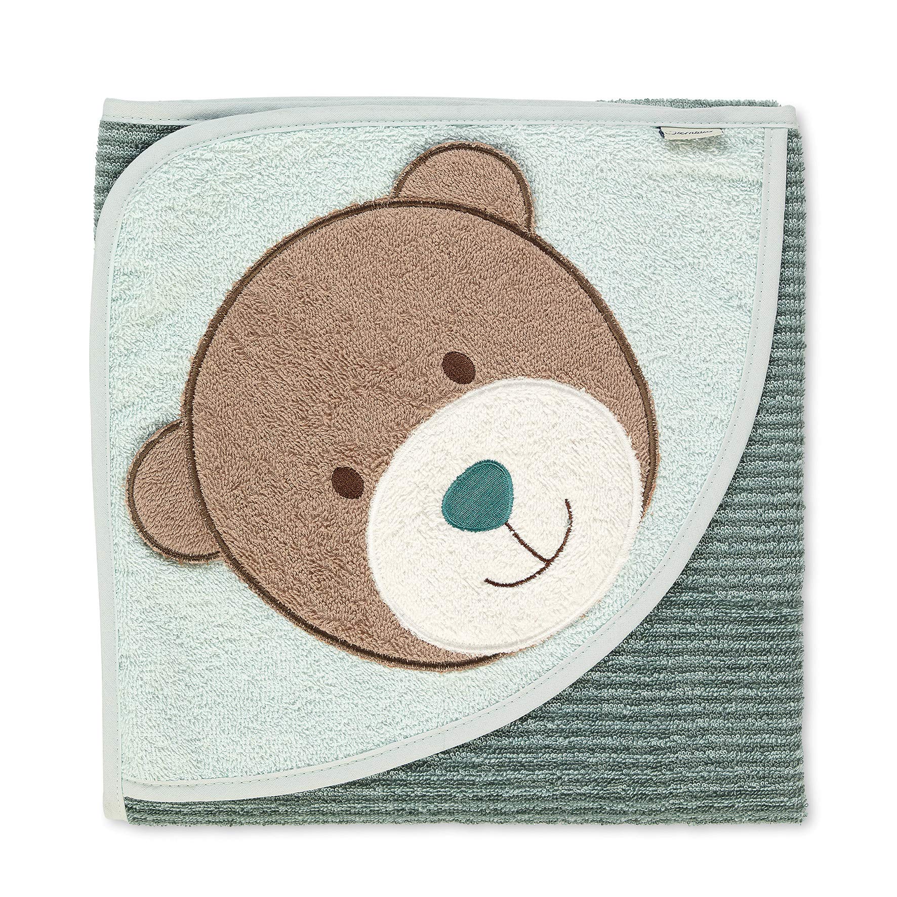 Sterntaler Ben Bear Hooded Bath Towel 0 Months + 80 cm Medium Green