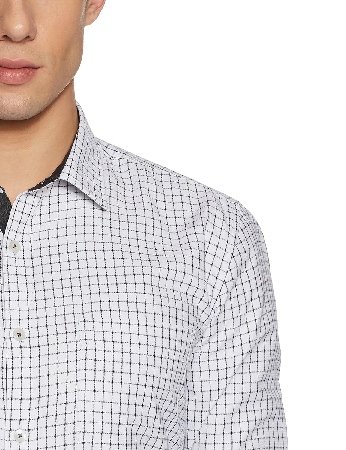 symbol amazon brand men's slim fit formal shirt