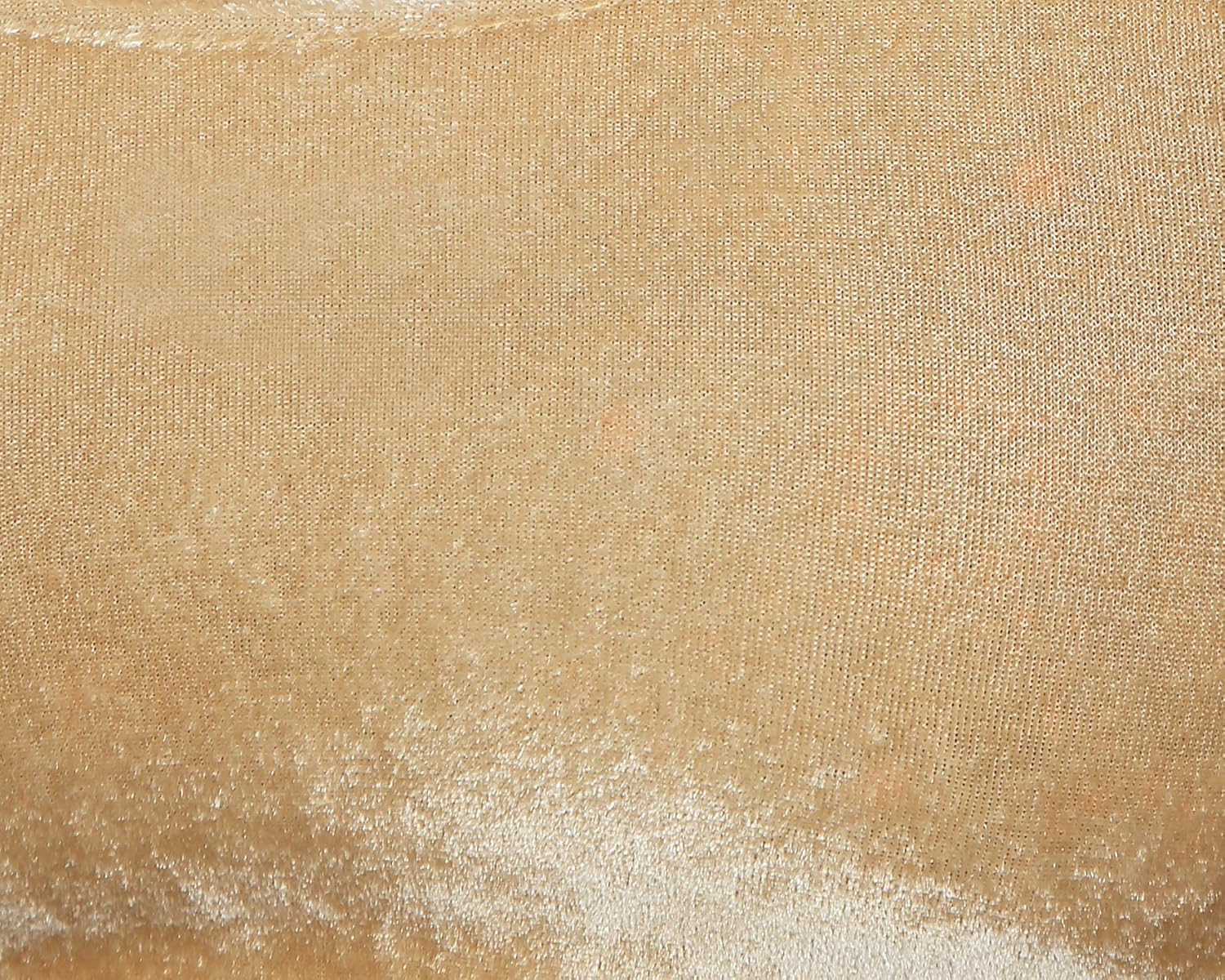 carrel women velvet fabric round neck half sleeves plain blouse