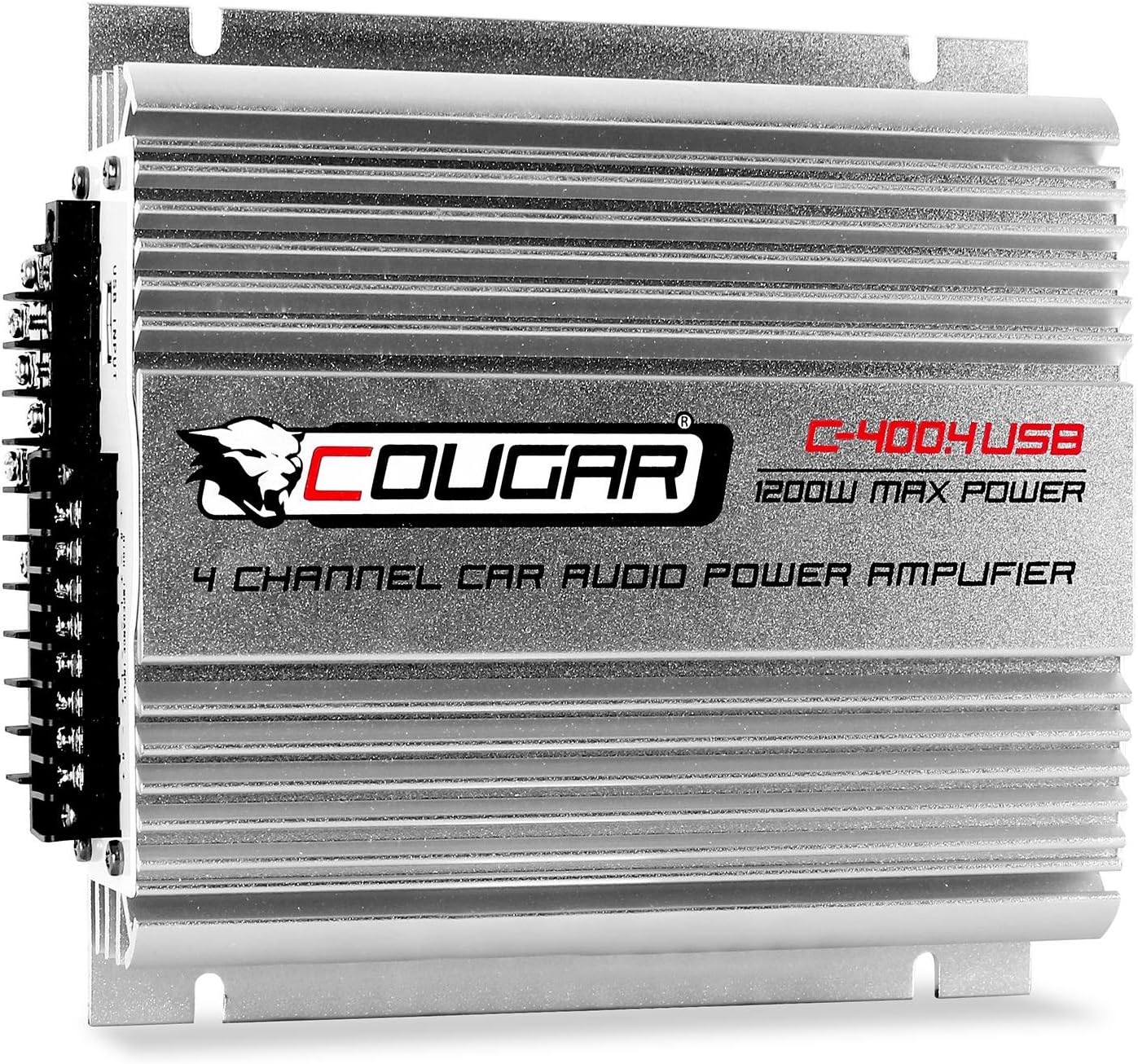 Cougar C4004 Multichannel Car Amplifier (4 Channels, MP3 Playback via