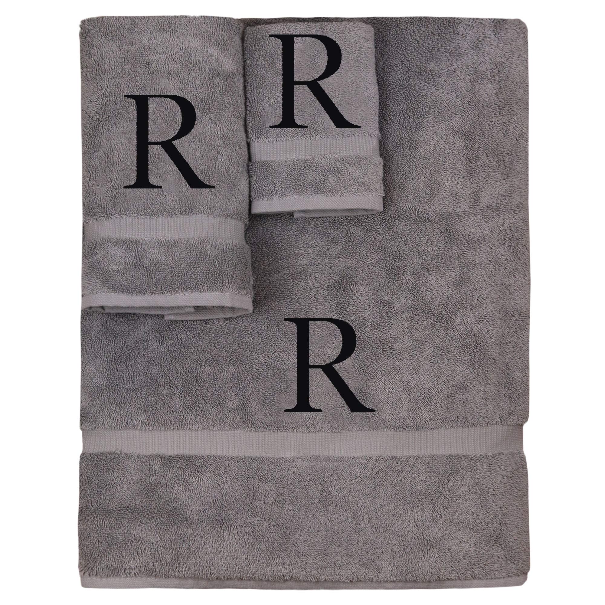 Monogrammed Towel Set, Personalized Gift, Set of