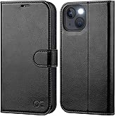 OCASE Compatible with iPhone 13 Wallet Case, PU Leather Flip Folio Case with Card Holders RFID Blocking Kickstand [Shockproof TPU Inner Shell] Phone Cover 6.1 Inch 2021 (Black)