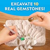 National Geographic Gemstone Dig Kit 10 Real Gems & Crystals Science Toy view 2