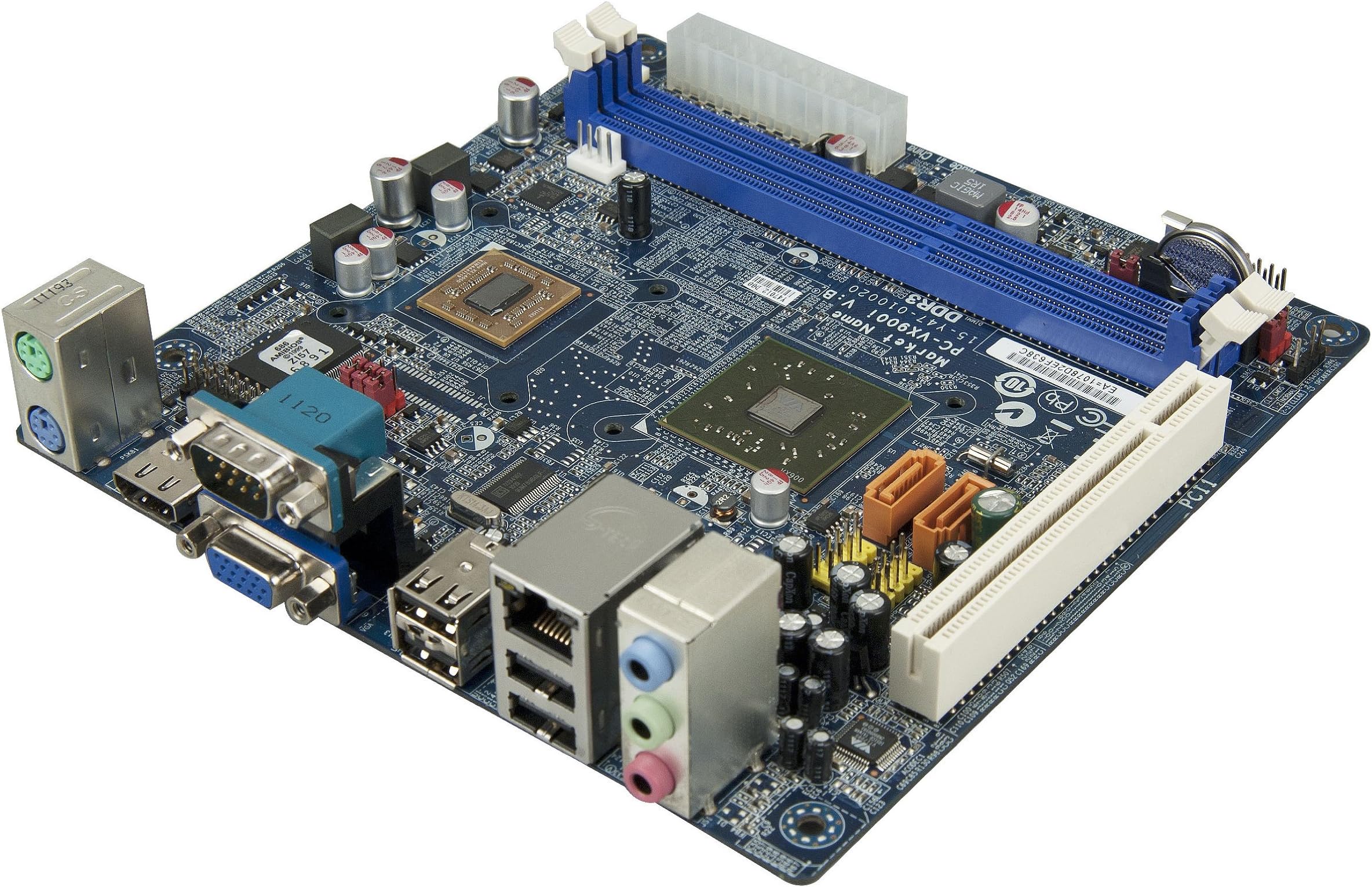 Via Technologies Processor 1.4 GHz Memory sDDR3 PCI SATA HDMI Nano X2 Mini-ITX Motherboard - Black