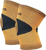 Bearhug Bamboo Knee Support XL Twin Pack for Men Women Compression Sleeve