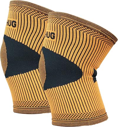 Bearhug Bamboo Knee Support XL Twin Pack for Men Women Compression Sleeve