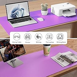 Aothia Leather Desk Pad Protector, Mouse