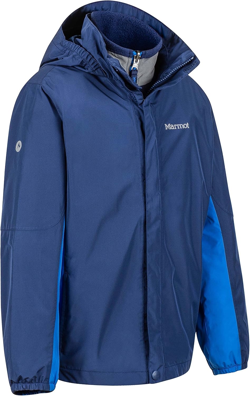 Marmot Boys' Northshore Waterproof Hooded Rain Jacket with Removable Fleece Liner: Clothing