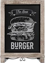 HBCY Creations Magnetic Chalkboard 12x17" Rustic Wood Frame view 8