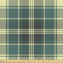 Ambesonne Plaid Fabric by The Yard, Horizontal and