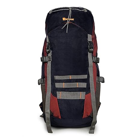impulse 65 ltrs blue trekking backpack