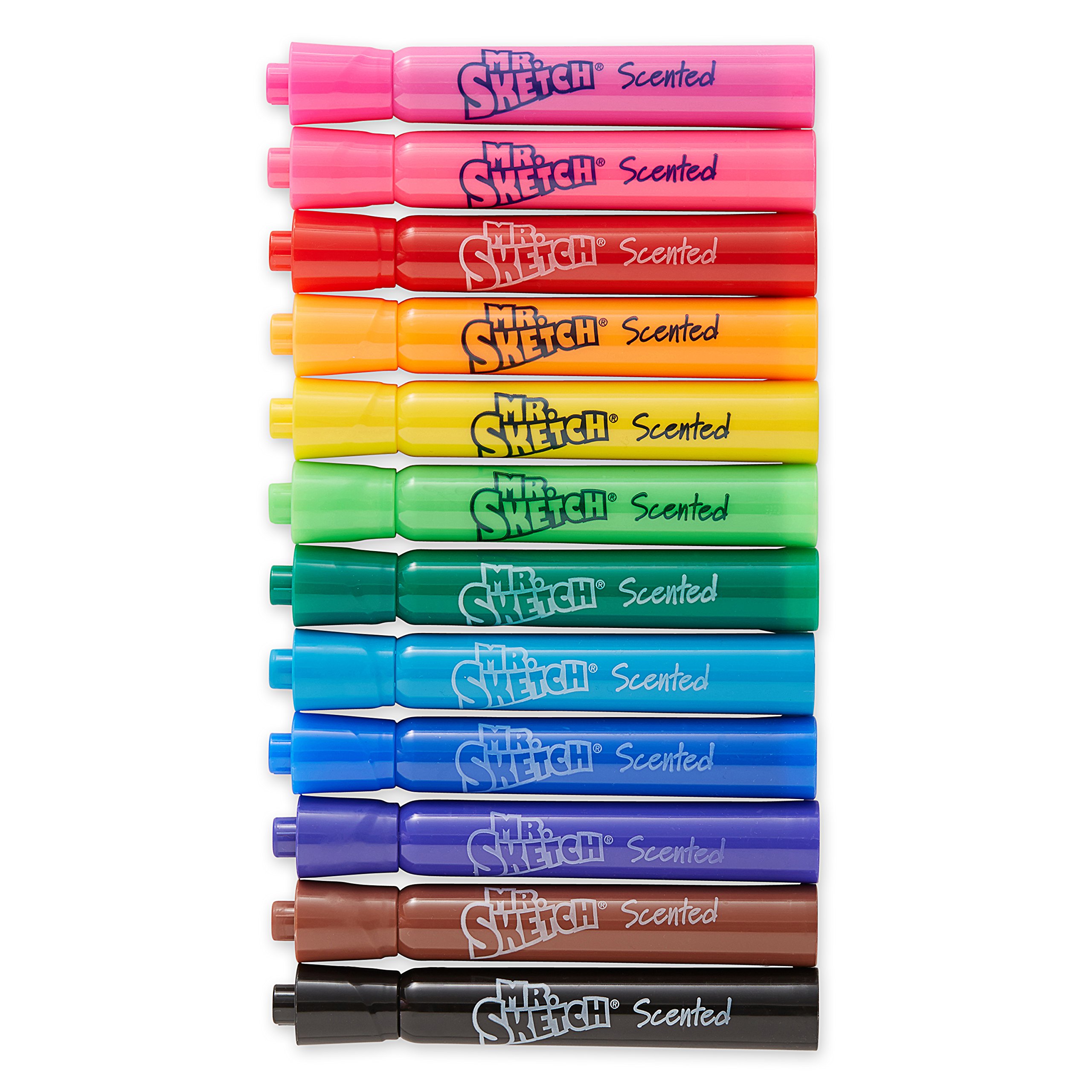 Mr. Sketch Scented Markers, Chisel Tip, Assorted Colors, 12 Pack