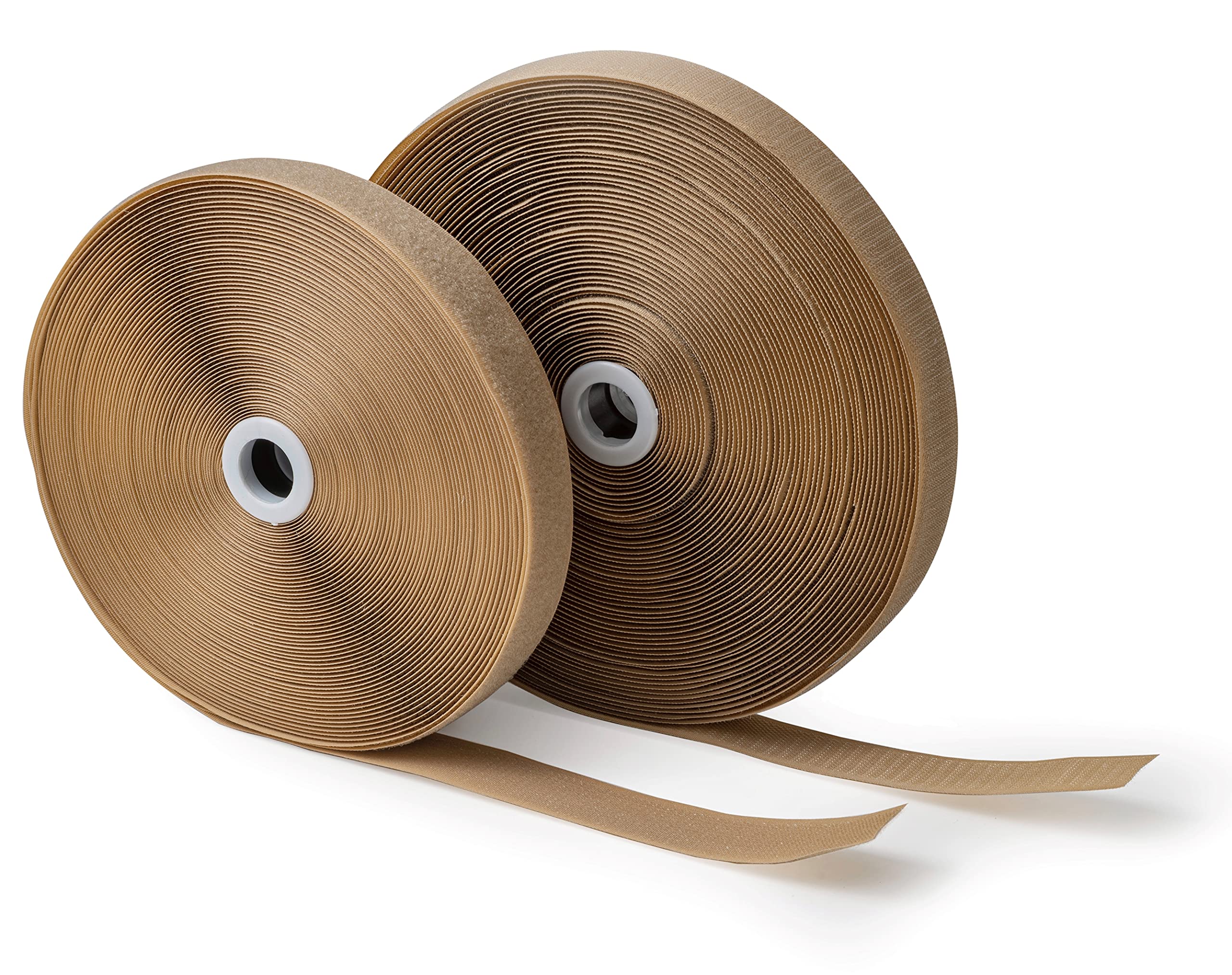 Tear Tape (Non-Sticker) Sewing Tape - 25 Meters x 20mm - Extra Strong Strip for Home Decor Clothes Velcr - Rope Hook and Ring - Beige