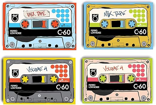 Amazon Com Set Of 4 Posters Vintage Cassete Decor For Classroom