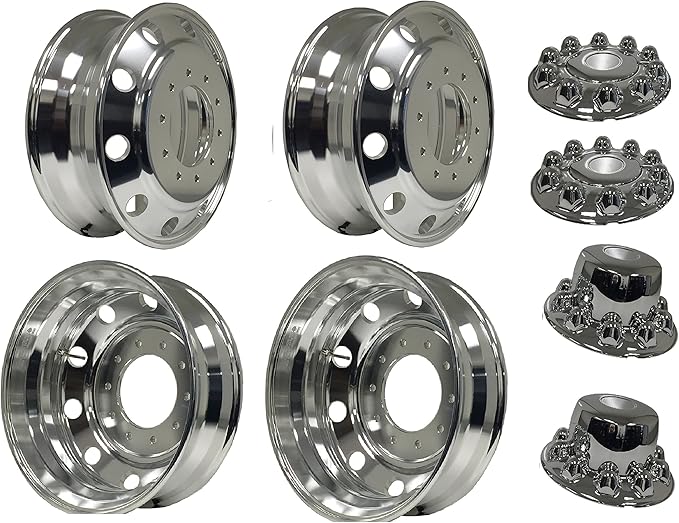19.5 x 6.75 ALUMINUM WHEELS COMPATIBLE WITH F F53 MOTORHOME