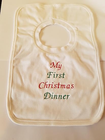 my first christmas bib personalised