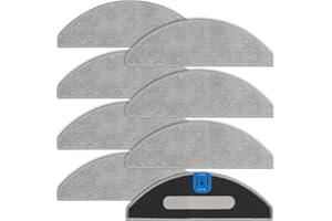 MOTROCE 8 Pcs Replacement Mop Pads Compatible with iRobot Roomba Combo i5/i5+/j5/j5+ Robot Vacuum and Mop, Washable Reusable Microfiber Cleaning Cloths for Hard Floors