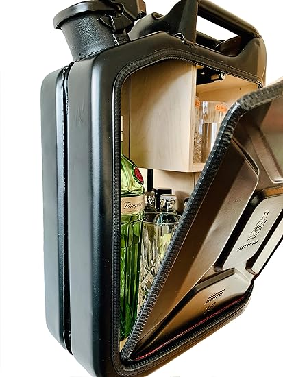 Minibar für Männer // Mancave Jerrycan Kanister Bar 20l, Jerrybar die Originale Kanisterbar Wasserkanister JerryCan Barschran