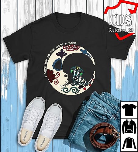 Amazon Com I Love You To The Moon Back Dog Circle T Shirt