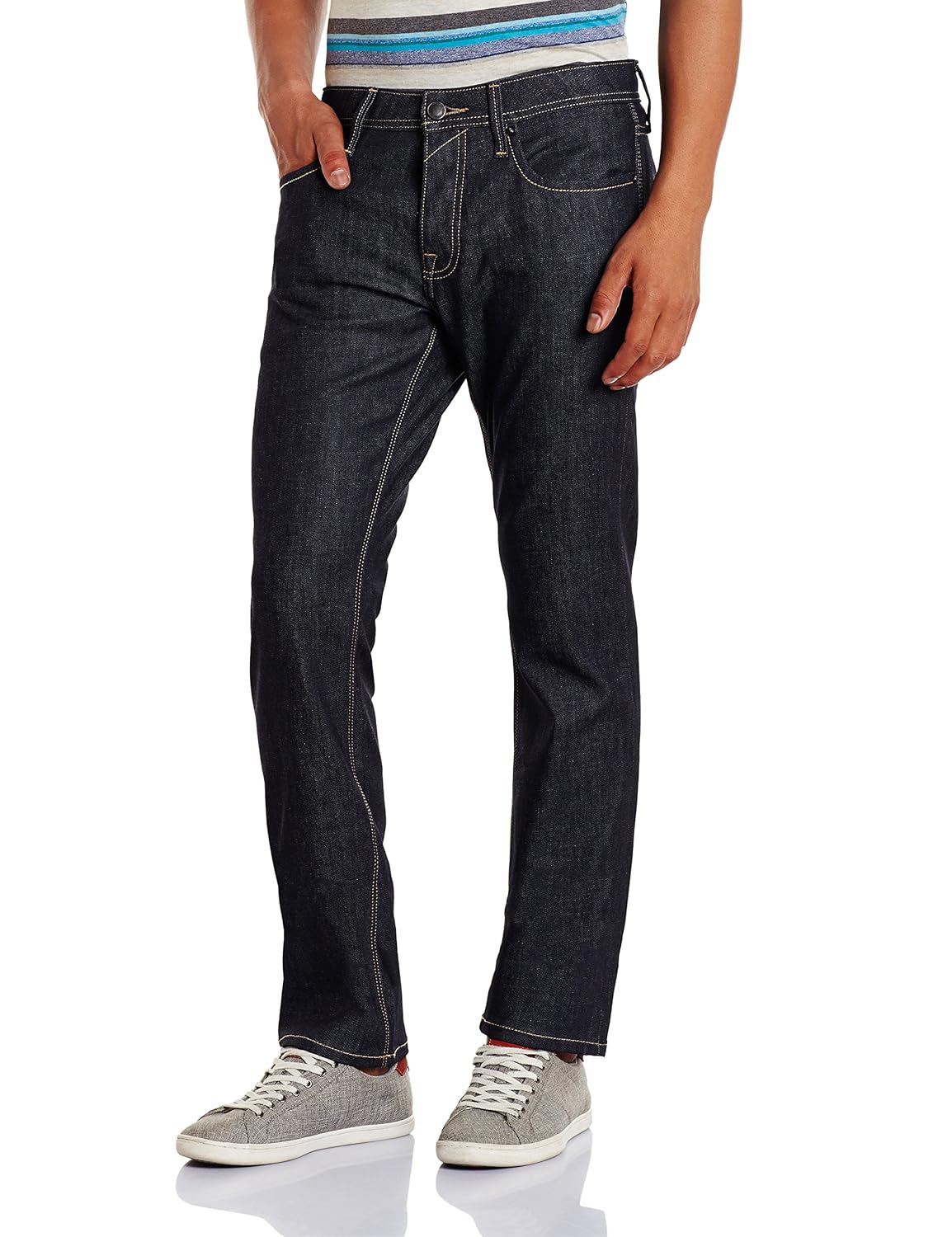 jack & jones men's clark straight fit jeans