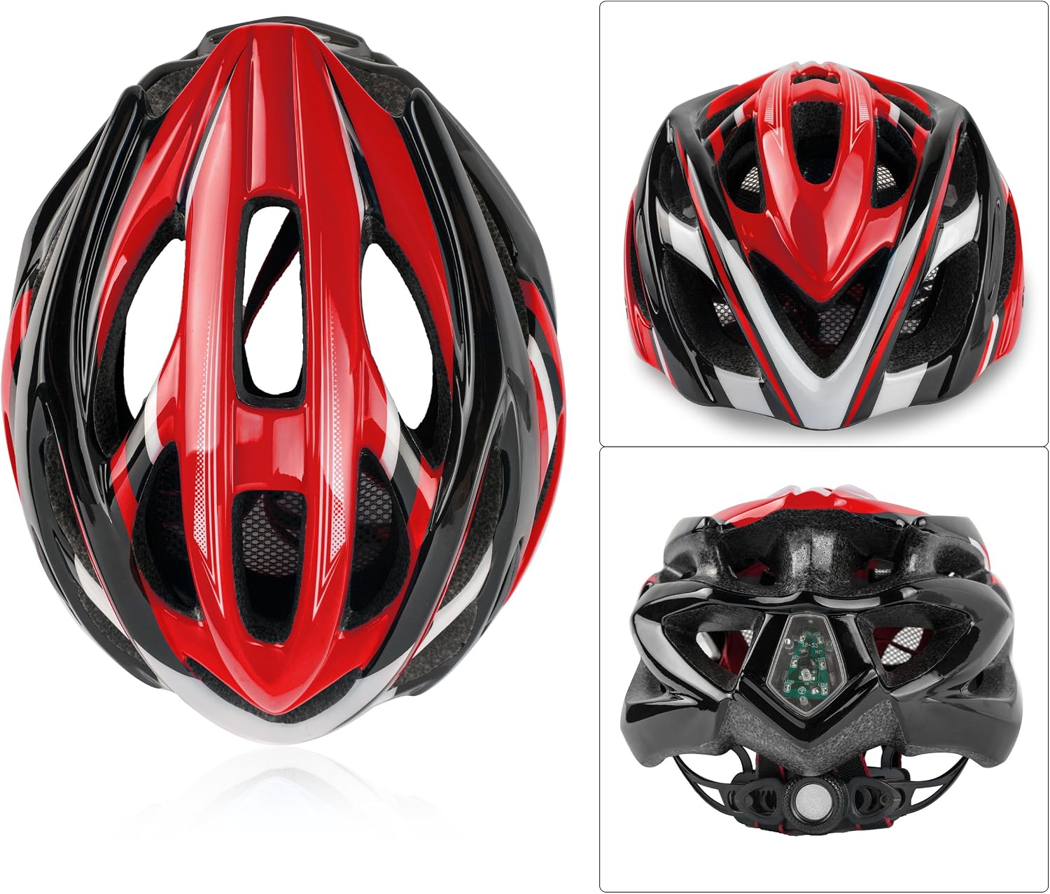 Shinmax Bicycle Helmet with Safety LED Light - Image 4