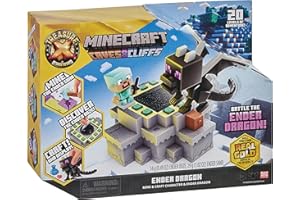 AKEDO Treasure X Minecraft Caves & Cliffs Ender Dragon. Mine & Craft Character . Mine, Discover & Craft with 20 Levels of Adventure, Will You find The Real Gold Dipped Treasure?
