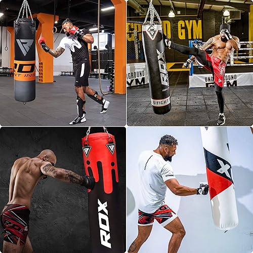 RDX Punching Bag Boxing Set 4FT 5FT Filled Heavy Gloves Bracket
