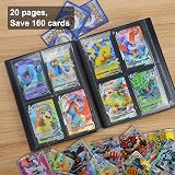 JUSONEY Trading Card Binder Album Folder - 4 Pocket, 160 Cards, MTG TCG Sports view 5