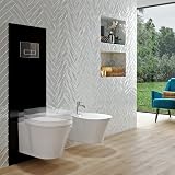 Ideal Standard Oleas Toilet Flush Plate Dual Flush Chrome Square 234x8.5x154 mm view 4