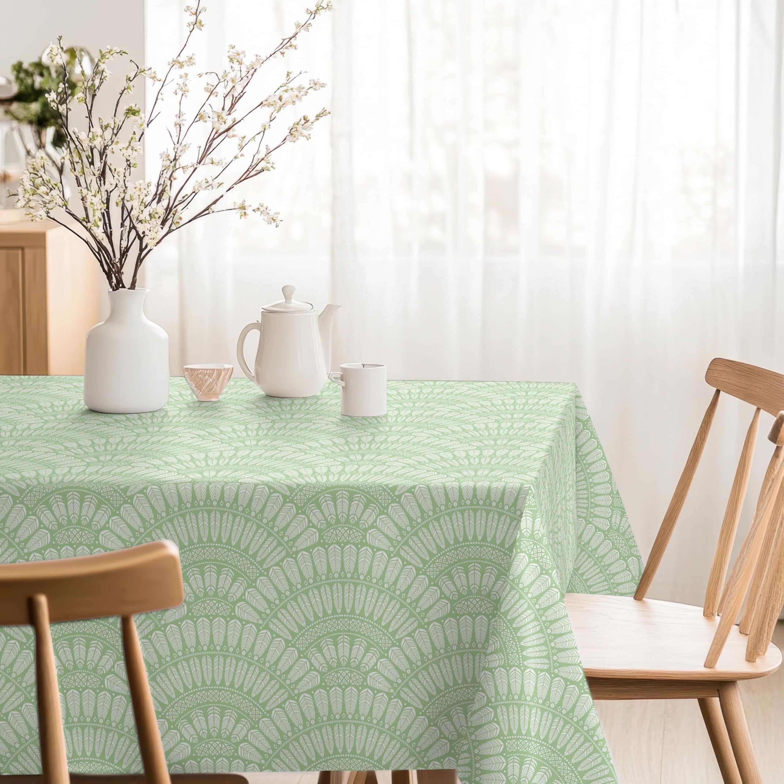 Martina Home Cies Green Resin Tablecloth 260 x 140 cm