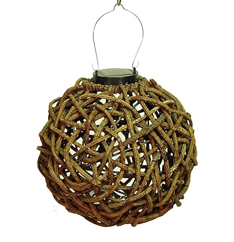 Amazon Com Echo Valley 4580 Rattan Solar Lantern Garden Outdoor