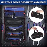 WORKPRO Tool Roll Bag 720D Multi-Purpose with 2 Detachable Pouches 6 Zipper view 6