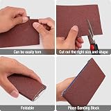 WORKPRO Sandpaper Roll Set 93mm x 5m 4 Grits 60/120/180/240 Aluminum Oxide view 5