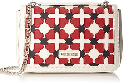 love moschino red shoulder bag