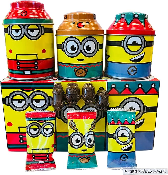 Amazon Usj 公式 限定 ミニオン ミルク チョコ X Mas 3缶セット ユニバーサル スタジオ ジャパン チョコレート菓子 通販