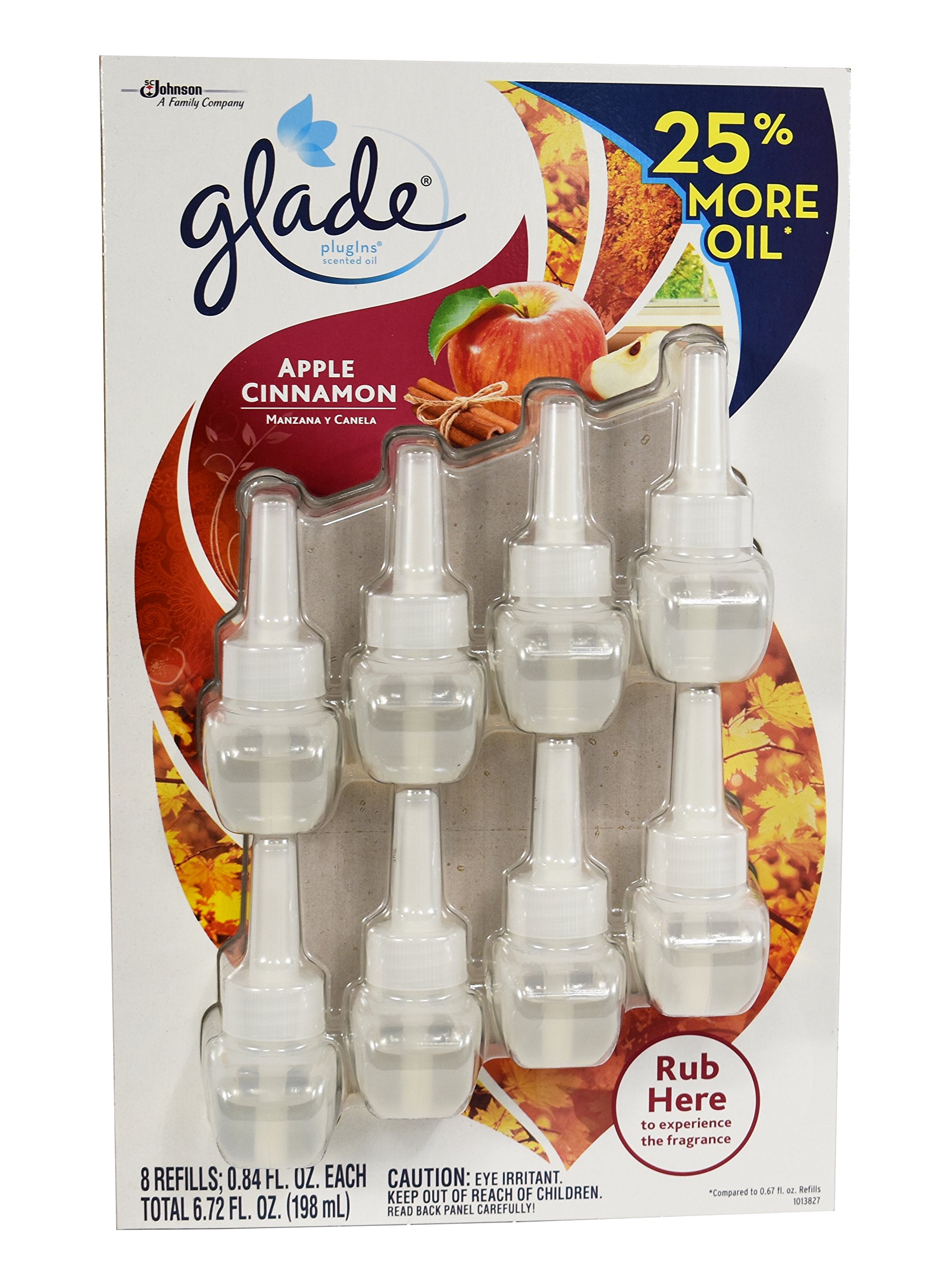 Glade Plugins Scented Oil, Sheer Vanilla Embrace Refill, 1.