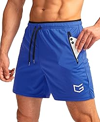 G Gradual Men's Running Shorts with Zipper Pockets