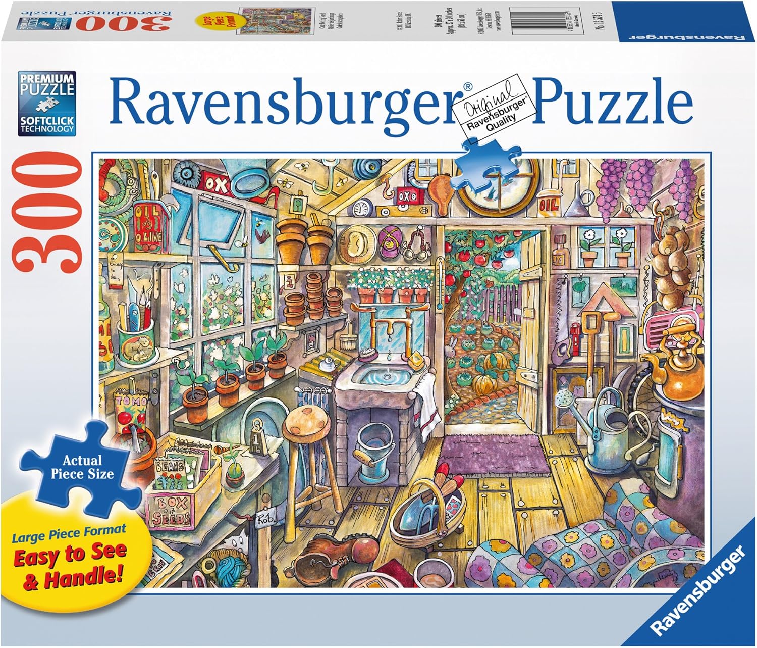 Ravensburger 13574 Gemütlicher Geräteschuppe, 300 Teile Puzzle