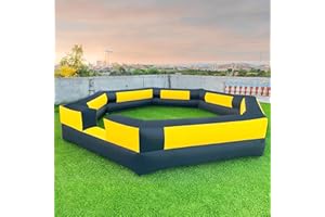 WARSUN 15FT Gaga Ball Pit Inflatable with Powerful Blower, Portable Gagaball Court for Indoor Outdoor School Family Activities Inflatable Sport Games
